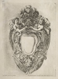 Samling av forskjellige caprices og nye design av kartusjer og ornamenter: nr. 3. av Stefano della Bella