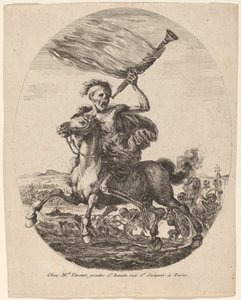 Døden på hesteryggen av Stefano della Bella