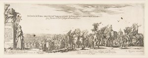 Den polske legasjonens inntreden i Roma, 1633. av Stefano della Bella