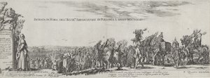 Den polske ambassadørens inntreden i Roma, 1633. av Stefano della Bella