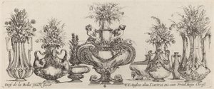 Fantastiske vaser, sannsynligvis 1646. av Stefano della Bella