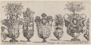Fantastiske vaser, sannsynligvis 1646. av Stefano della Bella