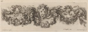 Festong med Medici-våpenskjold, sannsynligvis 1648. av Stefano della Bella