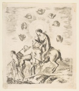 Fly til Egypt, ca. 1641. av Stefano della Bella