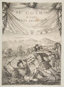 Frontispice for Il Cosmo, 1650. av Stefano della Bella