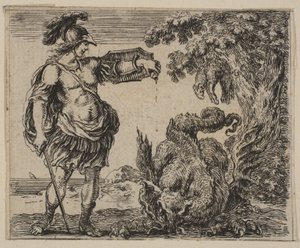 Jason, fra Game of Mythology Game of Mythology, 1644. av Stefano della Bella