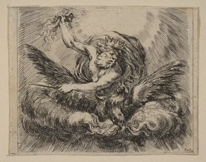 Jupiter, fra Game of Mythology Game of Mythology, 1644. av Stefano della Bella