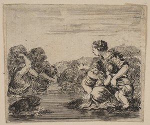 Latona, fra Game of Mythology Game of Mythology, 1644. av Stefano della Bella