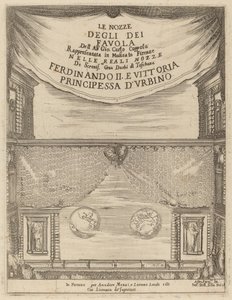 The Wedding of the Gods: Frontispice av Stefano della Bella