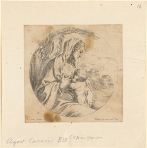 Maria ammer barnet av Stefano della Bella