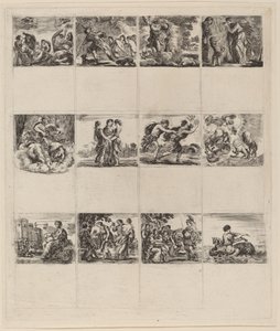 Mytologiske spillekort, 1644. av Stefano della Bella