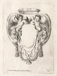 Ny modell for en kartusj, 1647. av Stefano della Bella