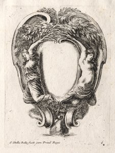 Ny modell for en kartusj, 1647. av Stefano della Bella