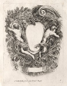 Ny modell for en kartusj, 1647. av Stefano della Bella