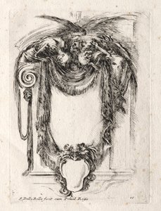 Ny modell for en kartusj, 1647. av Stefano della Bella
