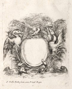 Ny modell for en kartusj, 1647. av Stefano della Bella