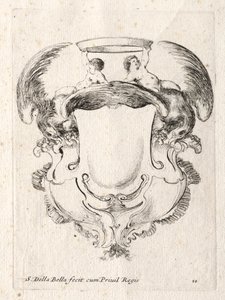 Ny modell for en kartusj, 1647. av Stefano della Bella