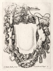 Ny modell for en kartusj, 1647. av Stefano della Bella