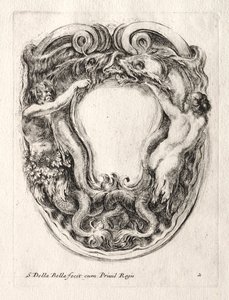 Ny modell for en kartusj, 1647. av Stefano della Bella