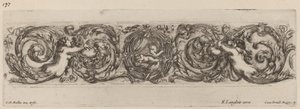 Ornamental Frise with Cupid and Psyche, sannsynligvis 1648. av Stefano della Bella