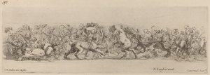 Ornamental Frise with Grape Vine, sannsynligvis 1648. av Stefano della Bella