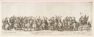 En del av inngangen til den polske legasjonen G og H, 1633. av Stefano della Bella