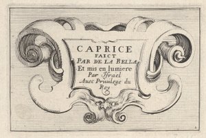 Plate 1: A cartouche with series title, from 