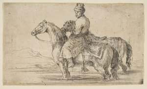 Polske brudgommens badehester, ca. 1662. av Stefano della Bella