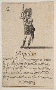 Popayan, fra 'Game of Geography' Game of Geography, 1644. av Stefano della Bella