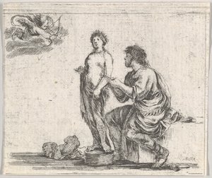 Pygmalion, fra Game of Mythology Game of Mythology, 1644. av Stefano della Bella