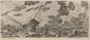 Skip i Tempest, 1644. av Stefano della Bella