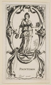 Spring Printemps, fra The Four Seasons, ca. 1641. av Stefano della Bella