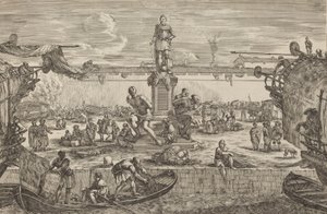 Statue av Ferdinand I, sannsynligvis ca. 16541655. av Stefano della Bella