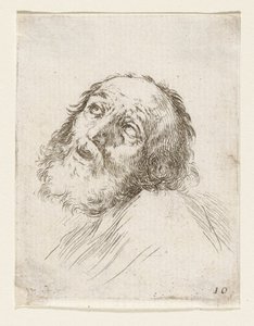 Hodet til den angrende Sankt Peter av Stefano della Bella