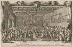 Banketten til Piacevoli, 1627. av Stefano della Bella