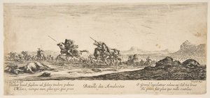 Slaget om amalekittene, ca. 1645-52. av Stefano della Bella