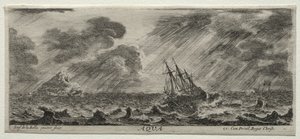 De fire elementene: Aqua. av Stefano della Bella