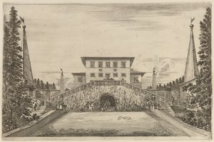 Den store trappekassen av Stefano della Bella
