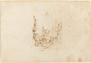 Martyrdommen til Saint Andrew. av Stefano della Bella