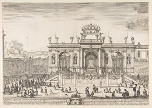 Prosesjonen av Det hellige sakrament, ca. 1648. av Stefano della Bella