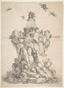 The Rock of Aeolus, 1652. av Stefano della Bella