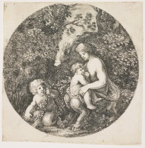 Satyrens kone, 1656 av Stefano della Bella