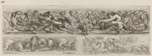 Tre dekorative band, sannsynligvis 1648. av Stefano della Bella