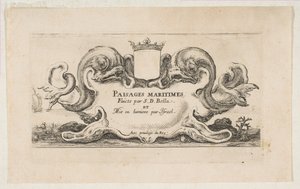 Tittelside: Paisages maritimes, ca. 1644. av Stefano della Bella