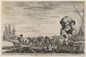 Tittelside for "Utsikt over havnene i havet" av Stefano della Bella