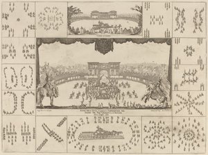 Turnering utført i Firenze for ekteskapet til storhertug Ferdinand II, 1637. av Stefano della Bella