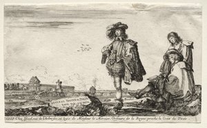 Forskjellige figurer og landskap, 1649. av Stefano della Bella