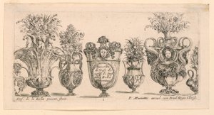 Vaser, fra "Collection of Different Vases" av Stefano della Bella