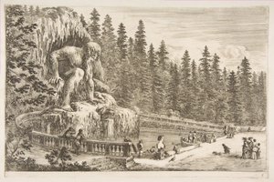 Villa of Pratolino: Appenino, ca. 1653. av Stefano della Bella