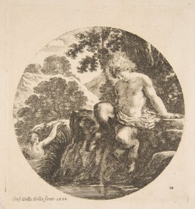 Young Satyr About to Bade in a River, fra 